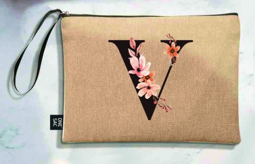 Letter v tote bag - wedding gifts